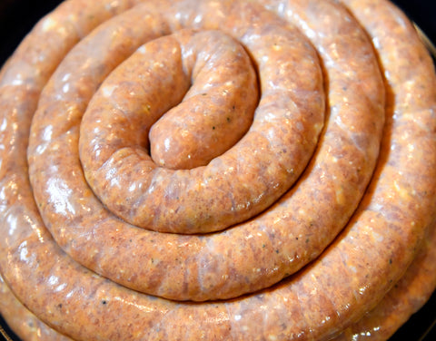 Homemade Buffalo Chicken Sausage